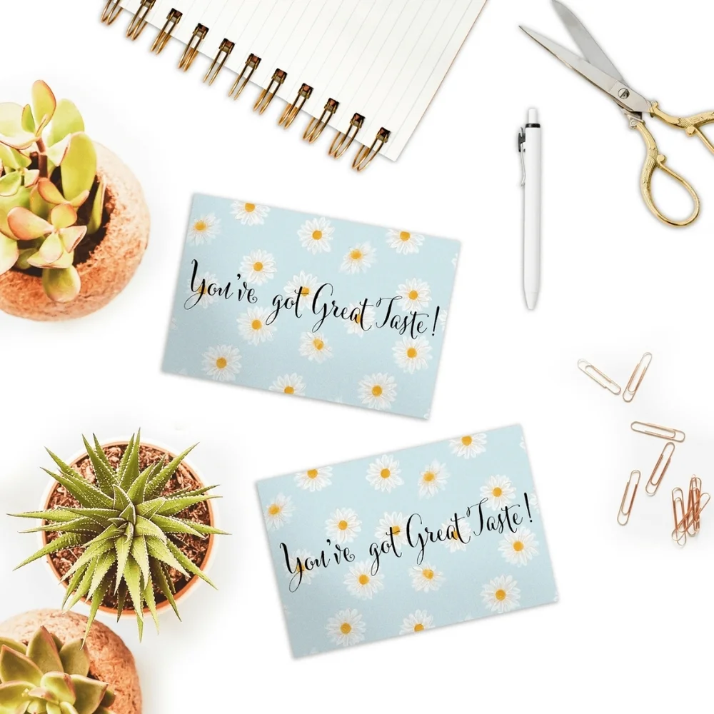 25 Pack Daisies flowers Bundle Thank you Cards Insert Cards 4x6